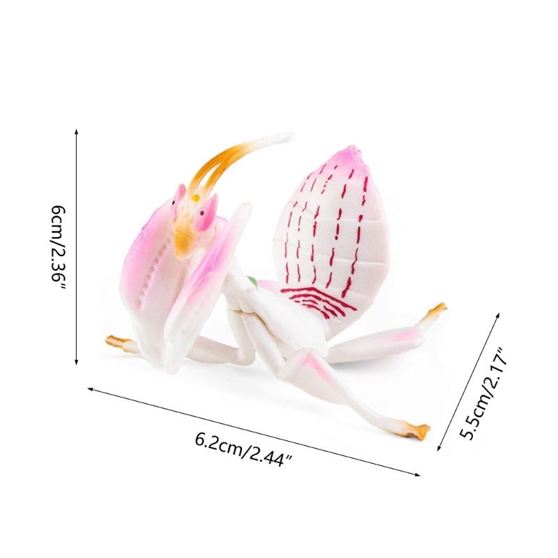 Simulation Insect Small Animal Toy Mosquitoes OrchidsMantis SpadeBeetle Simulation Animal Model Home Garden Ornaments
