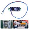 Funcational 4Digit LED Voltmeter Voltage Tester Panel Meter DC0-100V With Reverse Connection Protections for Car