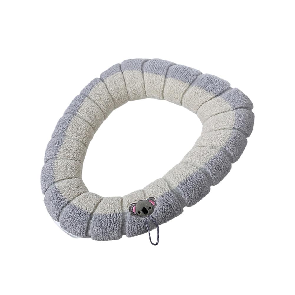 Soft Polyester Toilet Seat Cover Toilet Seat Pad Warm Seating