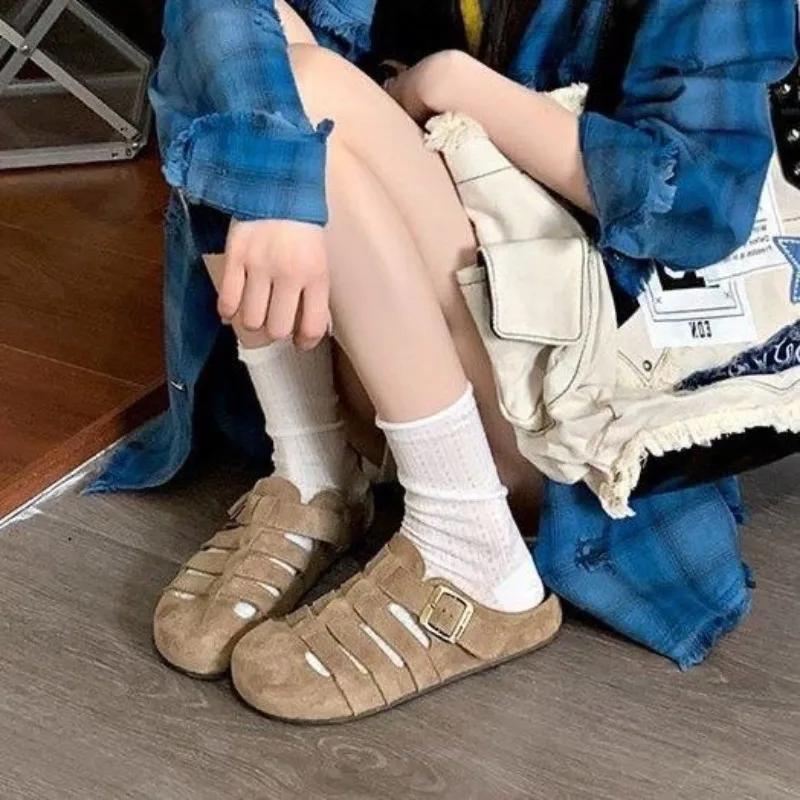 Fashion Roman Sandals Soft Woman Slippers Low Price 39 Casual Slides 2025 Trend New Style Korea Unique Luxury Vip Summer Shoes for Women