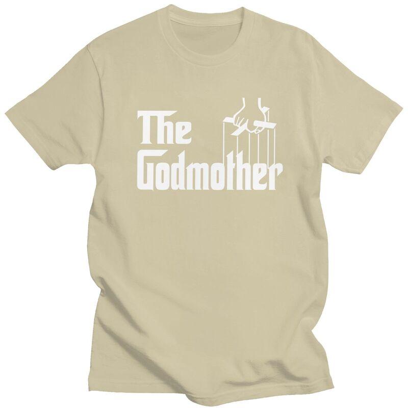 Custom The Godmother Logo T Shirt for Men Pure Cotton Tshirt Leisure Tees Short Sleeves Tshirt Loose Fit Clothing