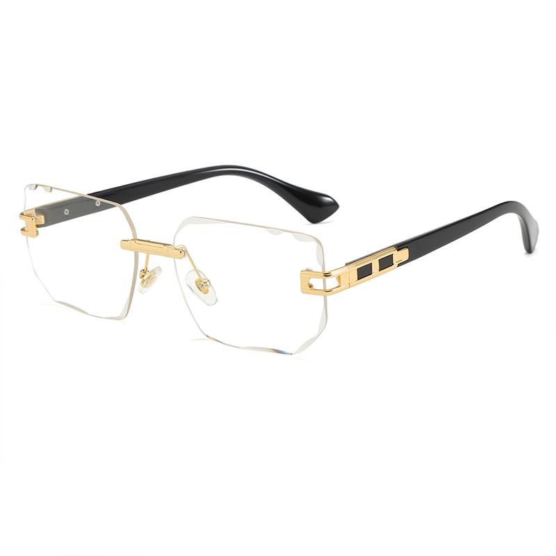 New Fashion Classic Rimless Sunglasses Cool Men Vintage Brand Design Metal Sun Glasses Women Shades UV400 Fishing Eyeglasses