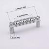 Guitar Bridge Tailpiece Top Hanging String Individual Saddles Electric Guitars Replacement Parts Easy To Install