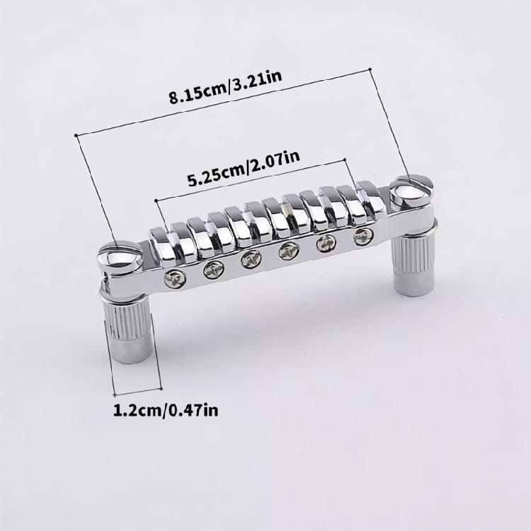 Guitar Bridge Tailpiece Top Hanging String Individual Saddles Electric Guitars Replacement Parts Easy To Install