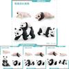 Educational Panda Growth Cycle Static Model Toy For Kids Realistic Pvc Figures