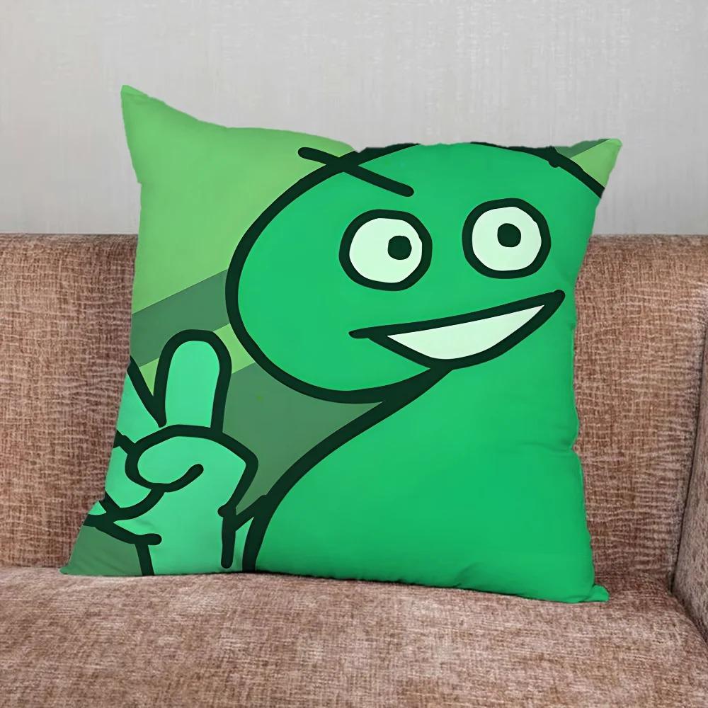 Funny Cartoon Number Figure Throw Pillow Case Cute Geometric Square Cushion Cover For Kids Room Sofa Couch Home Decor 40X40Cm