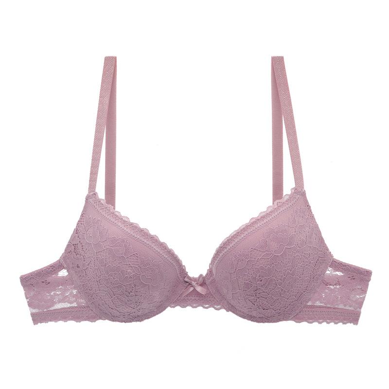 

Тонка чашка, нижня білизна, принт, квіти, Інтернет-знаменитість, сексуальна трикутна чашка, напівпрозорий мереживний бюстгальтер 85B