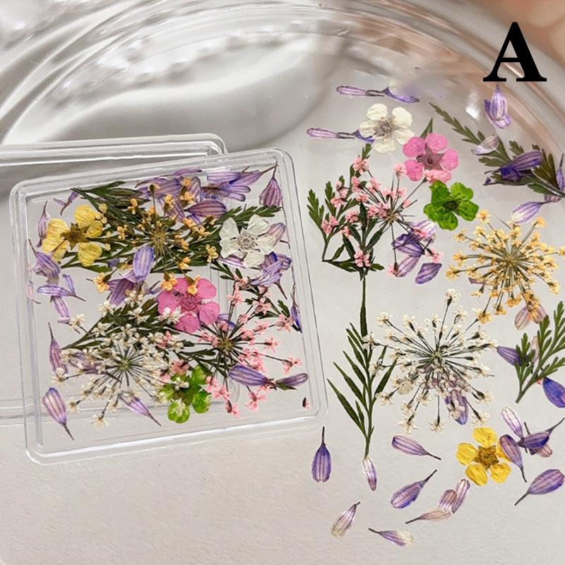

1 коробка украшений для ногтей в виде цветов, нежные 3D украшения для ногтей из сухоцветов, изысканная красота для ногтей, для шармов, аксессуары