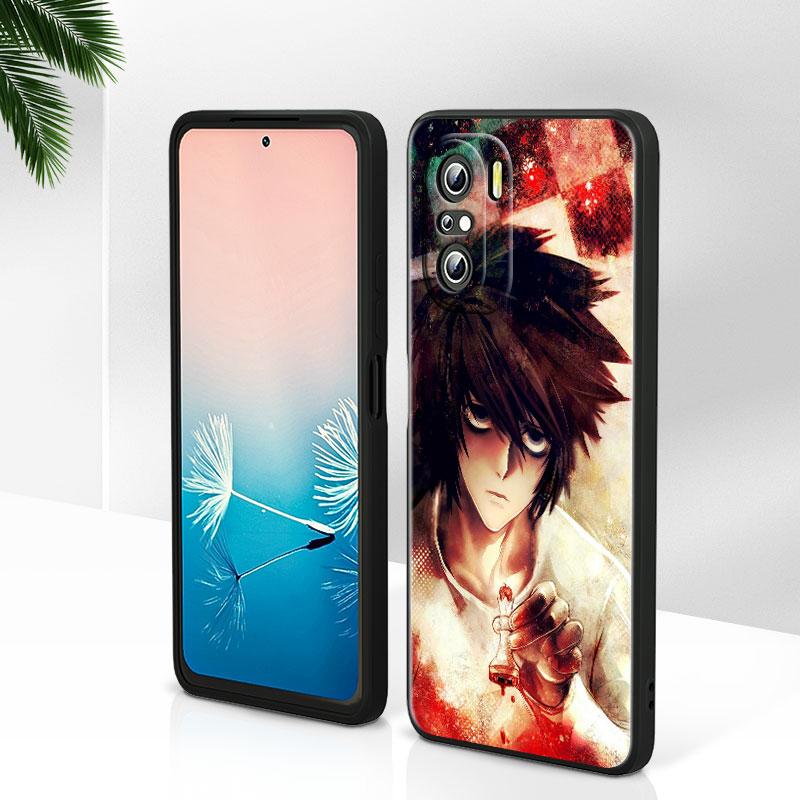 Anime Manga Death Note Ryuk For Xiaomi Redmi Note 12 Turbo 11E 11S 11 11T 10 10S 9 9T 9S Pro Plus 5G Black Phone Case