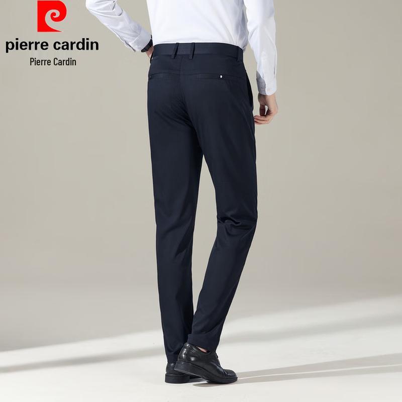 Pierre Cardin Summer Silk Blend Wrinkle-Free Straight-Leg Suit Pants