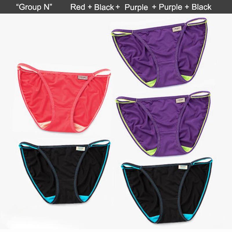 Sexy Damen-Unterwäsche, Höschen, Modal-Slips für Damen, einfarbig, niedriger Bund, G-String, nahtlos, Dessous, Damen-Mädchen-Tanga, 5 Stück