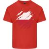 Torn Poland Flag Polish Day Football Unisexs Light Cotton TShirt