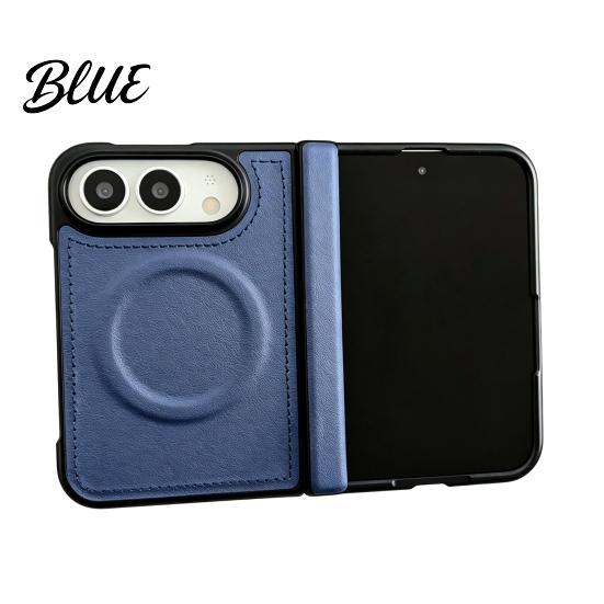 Anti Fingerprint Business Case Magnetic for IPhone 18, Faux Leather Phone Cover with Hinge Scratch Resistant Protection, Full Body Shockproof