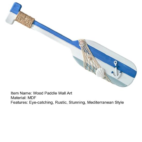 Remo in Legno Nautico per Canoa da 19,7" Decorazione da Parete con Corda Stile Mediterraneo Rustico Arte da Parete a Remo per Casa al Mare Estiva Soggiorno Camera da Letto