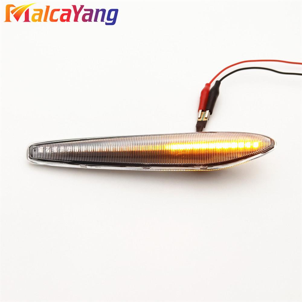 2Pieces for Alfa Romeo Boera Spider 159 Sportwagon Typ 939 Side Marker Light Dynamic LED Turn Signal Flashing Indicator Blinker