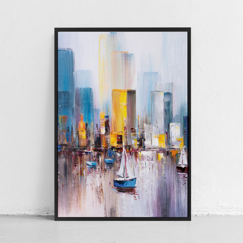 Poster Picture Sailboat Yacht Abstraction