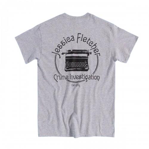 Murder She Wrote Unisex Adult Typewriter Back Print T-Shirt