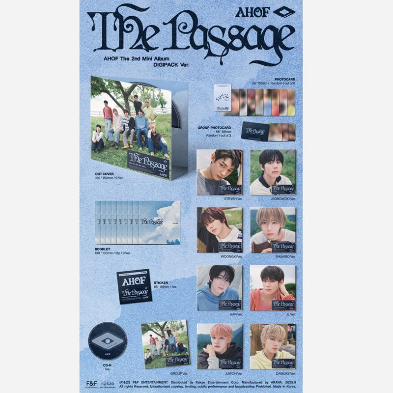 [Pre-order] AHOF - 2nd Mini Album [The Passage] DIGIPACK Ver.(Online Benefit)