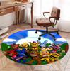 Five Nights at Freddy's Pattern Round Rug, Indoor/Outdoor Mat, for Picnic, Gameroom, Bedroom, Office, Living Room, Home Decor Carpet, Birthday Gift