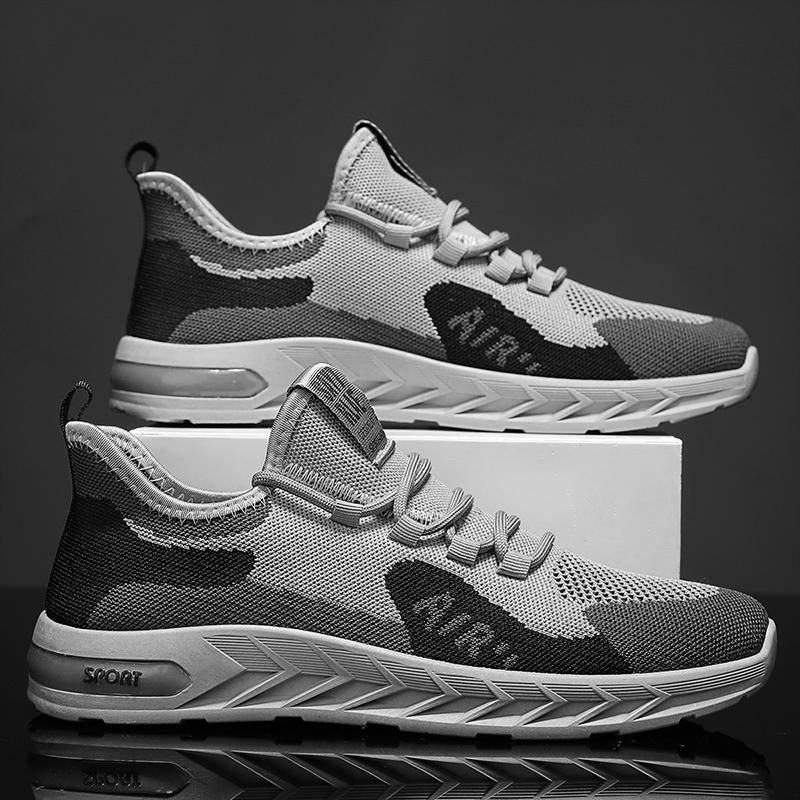 

Чоловіче взуття Зручні кросівки Дихаючі кросівки для чоловіків Спортивне взуття для тенісу з сіткою Кросівки для ходьби 44 сірий колір