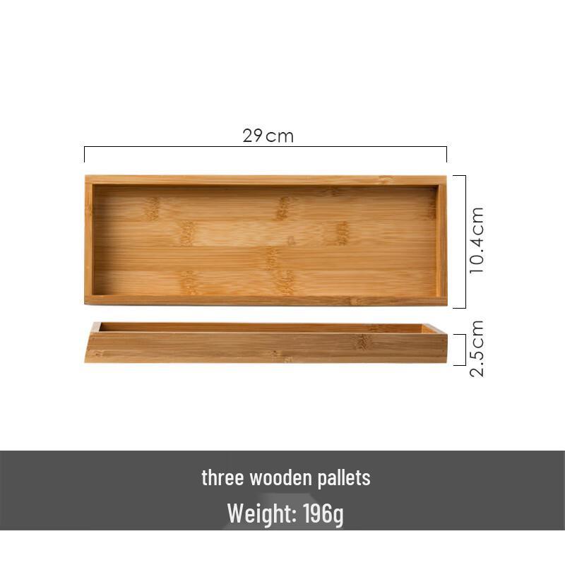 Квадратные керамические соусницы с деревянными подставками