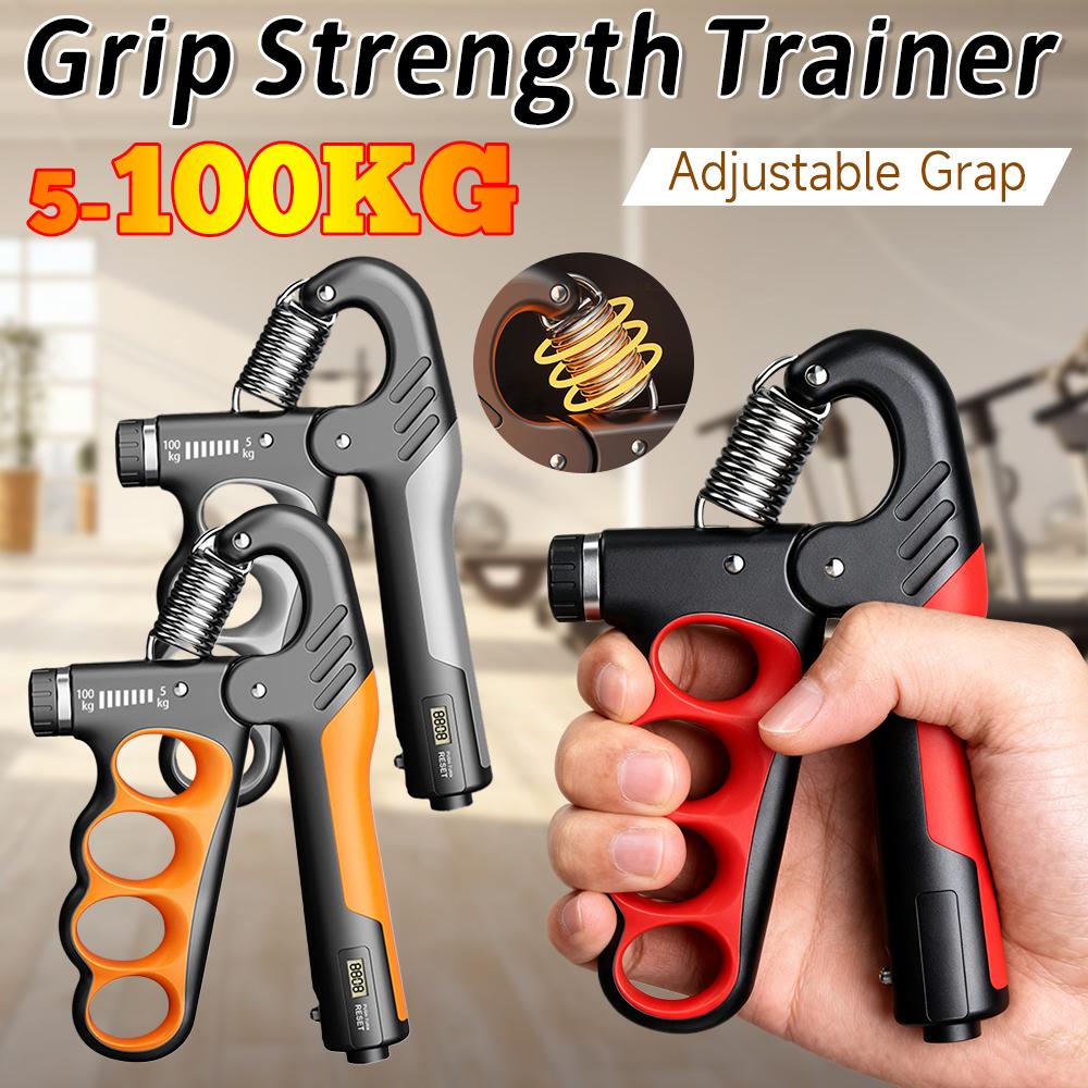 5-100 kg Justerbar Handgreppsstärkare Tränare Med Räknare Handled Underarm Och Träningsredskap För Muskeluppbyggnad Styrka