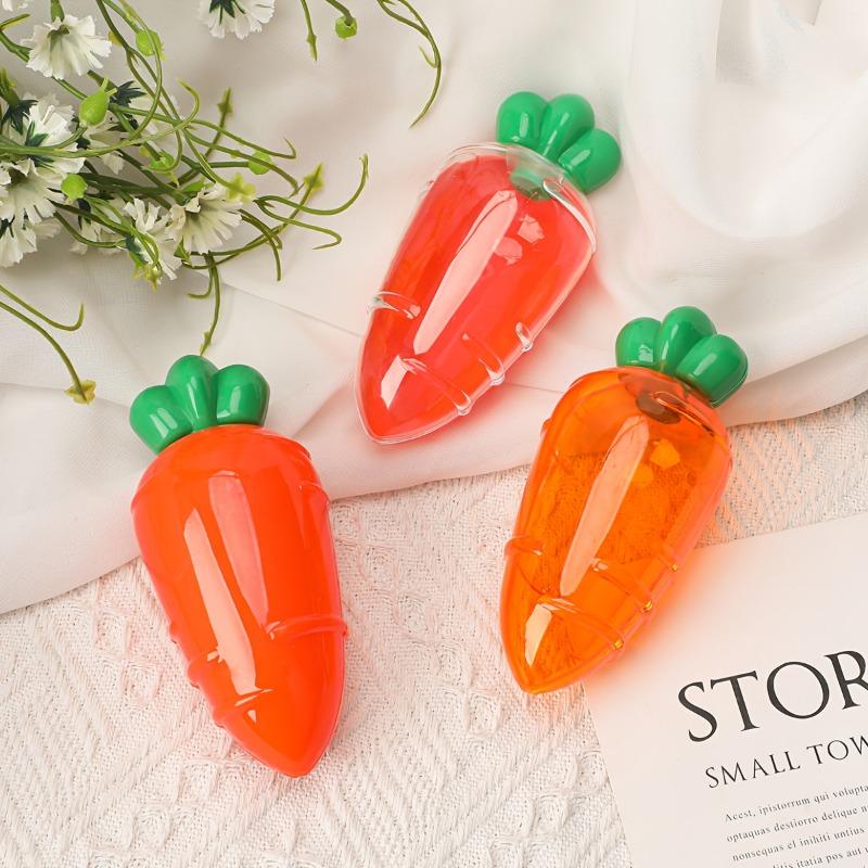 10pcs Carrot-Shape Party Table Centerpiece Plastic Fillable Carrot-Shape Container with Lid Easter Carrot Snack Gift Box Wedding