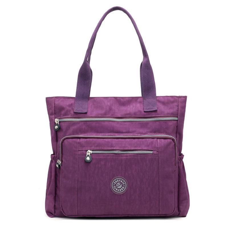 Versatile Women's Lightweight Nylon Shoulder Bag - Trendy, Casual, and Spacious Travel Handbag