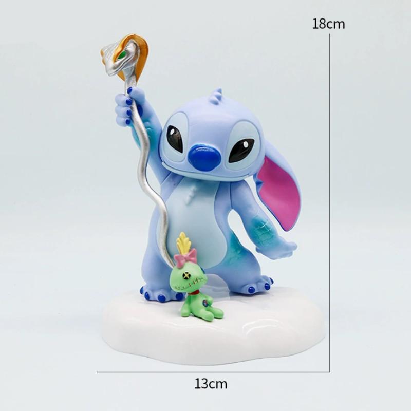 

Stitch Snake Edition Pvc Figurine Car Dashboard Desk Decor For Collectors синій
