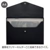 LIHIT LAB Noir x Noir Umschlag A5095 Hülle, A4, Schwarz,