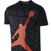 Jordan Aj Xx9 Jumpman Stripe Pattern Print Crew Neck Short Sleeve T-shirt Men Tops Black 678360-011