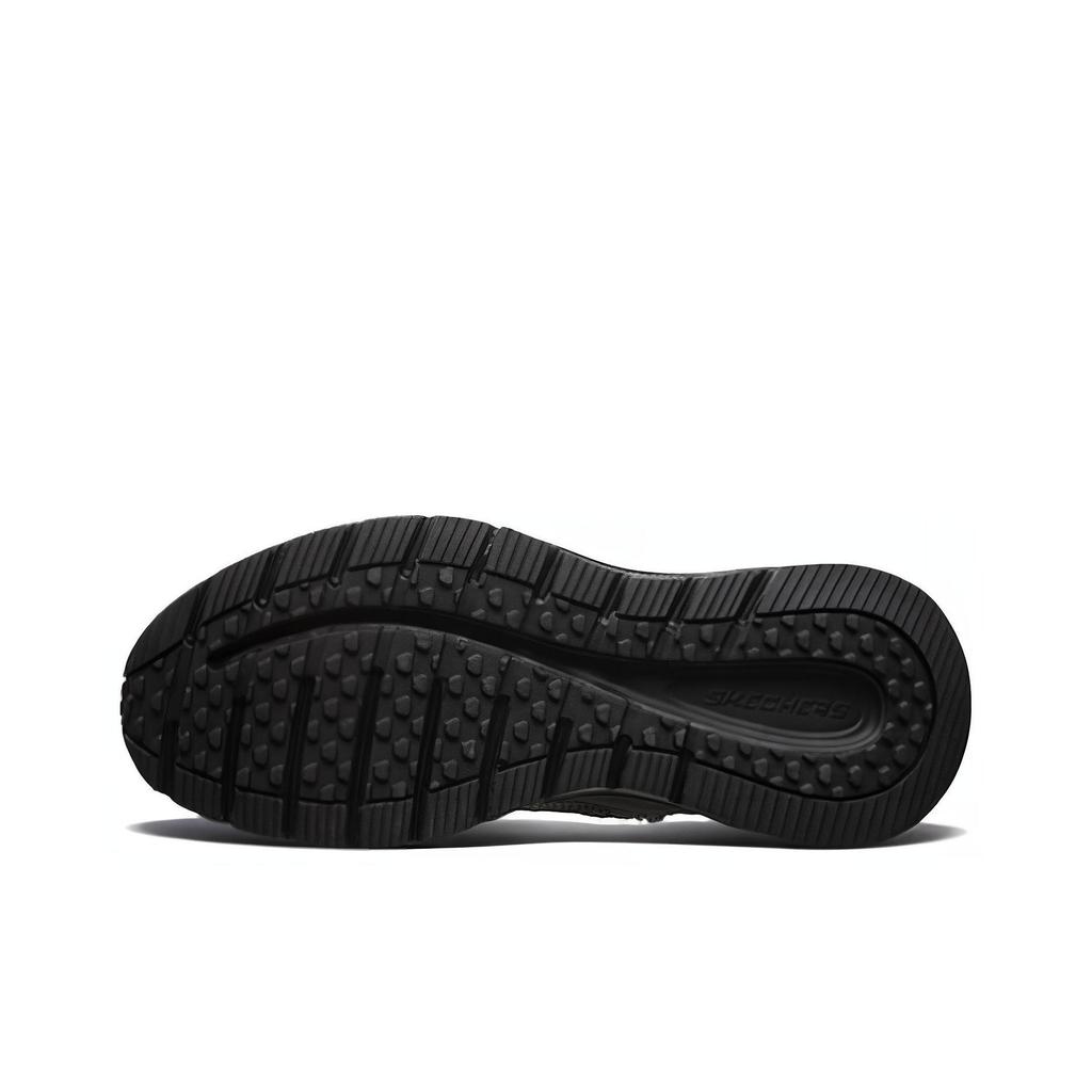 Skechers Sport Men Black High Top Casual Shoes Fabric Leather Stylish Comfort 51705C-BBK