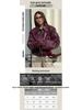 Women's Burgundy Retro Motorcycle Leather Jacket - 2024 Autumn European & American Matte Style