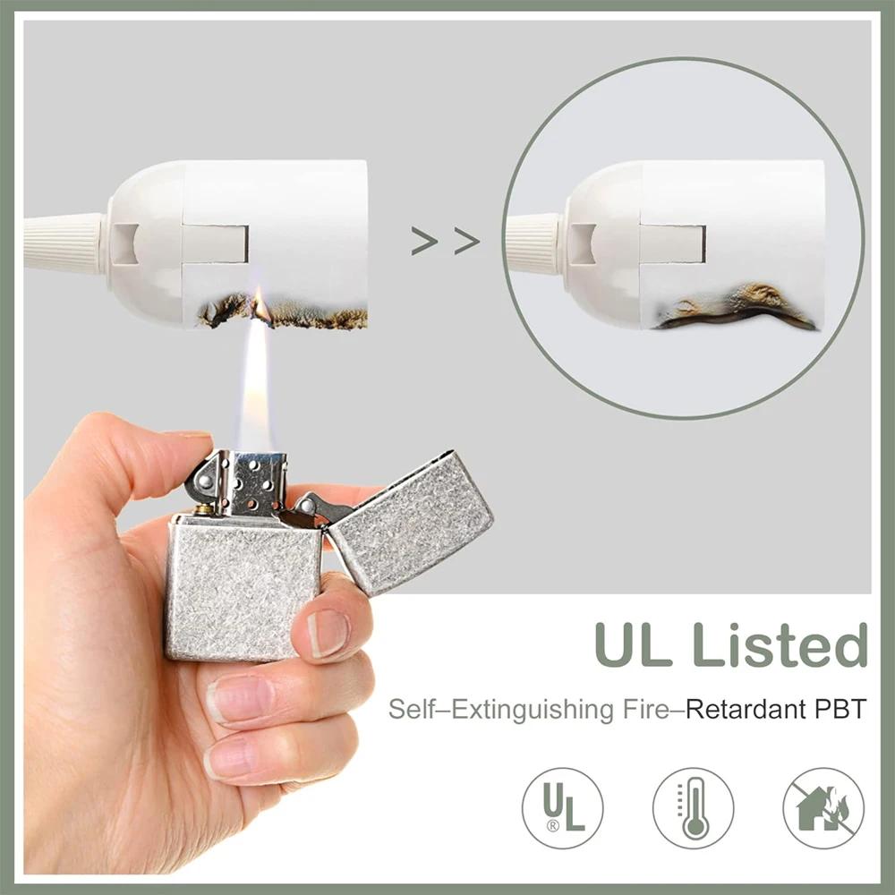E27 Lamp Base Holder With Switch Wire EU Plug 1.8m Power Cord Cables For Pendant Led Bulbs Fixture Hanglamp Suspension Socket