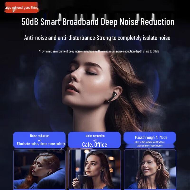 Aigo T90 Wireless Semi-in-Ear Bluetooth Earbuds