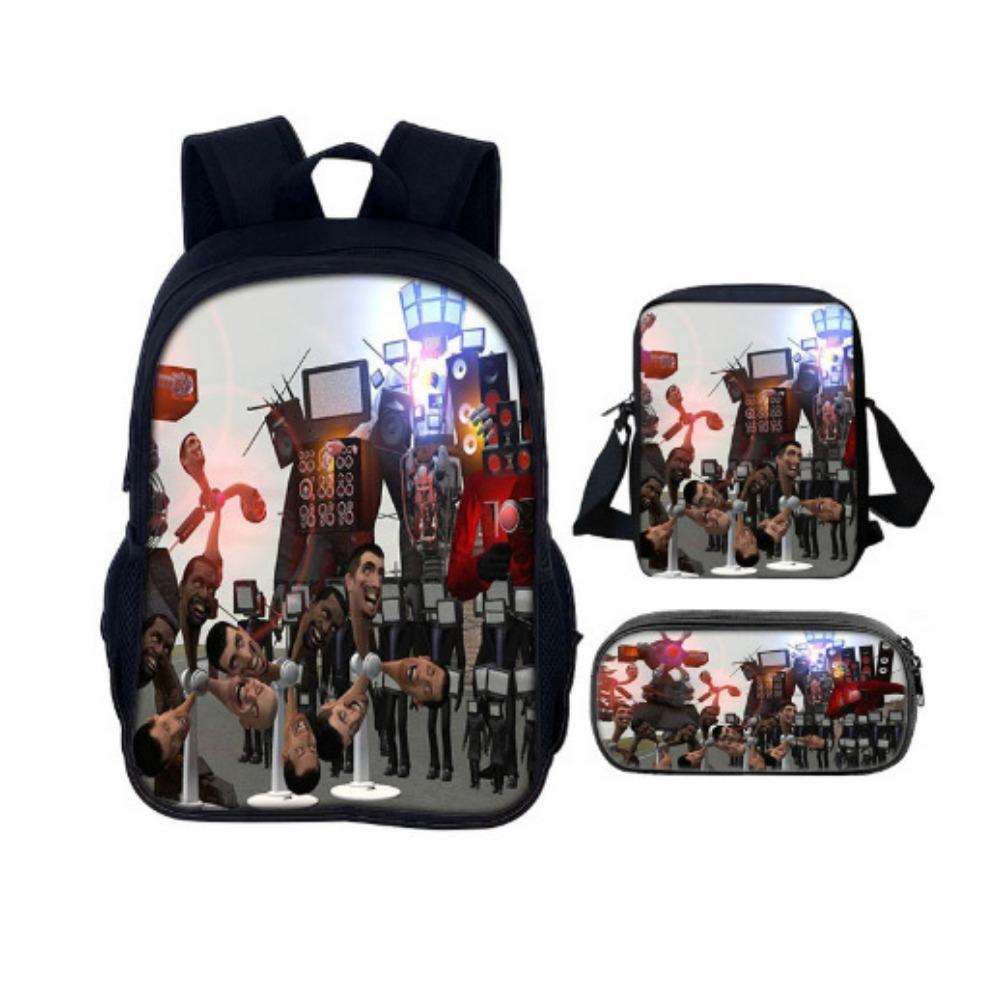 Peripheral Toilet Trend Ins Backpack European and American Retro School Bag Toilet Man Bag