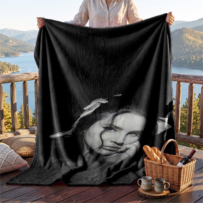 Warme Flanelldecke, Lana Del Rey Leichte Gemütliche Decke für Bett Sofa und Täglichen Gebrauch