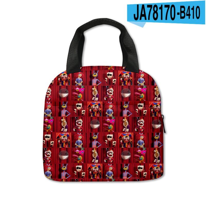 Kids Insulated Lunch Bag With Fun Digital Circus Design Preschool School Use