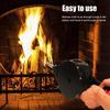 Fireplace Bellows Manual Wood Air Blower For Outdoor Camping BBQ Grill Chimney Fire ToolsSilver Nozzle