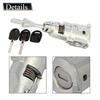 Front Left Door Lock Barrel Cylinder with 2 Keys for VW Jetta 2011 2012 2013 2014 2015 2016 2017 2018 5C6800375