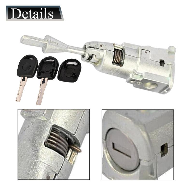 Front Left Door Lock Barrel Cylinder with 2 Keys for VW Jetta 2011 2012 2013 2014 2015 2016 2017 2018 5C6800375