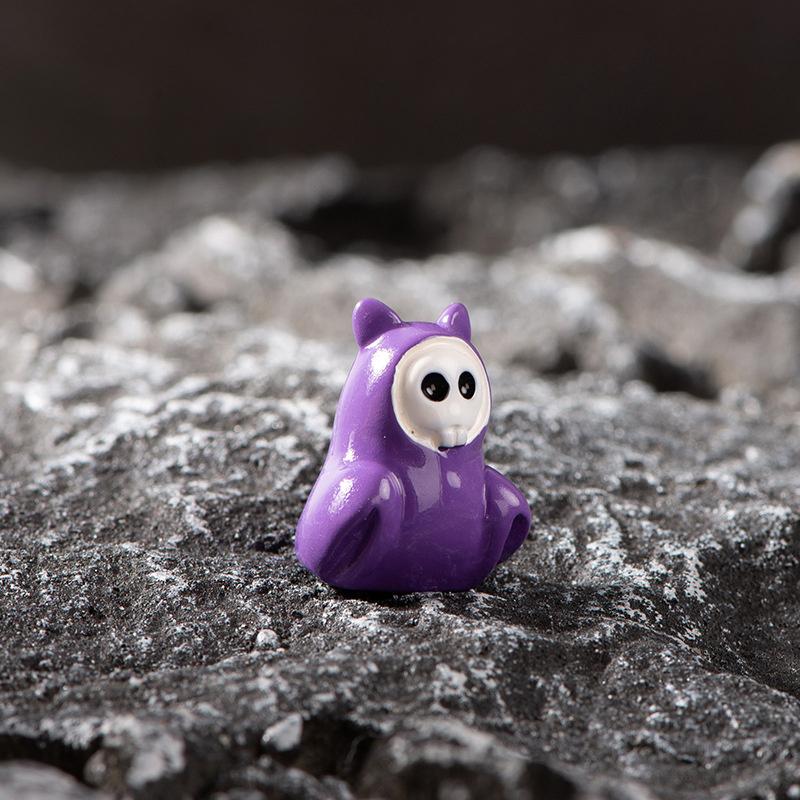 Micro Landscape Halloween Decoration Accessories Mummy Skull Wizard Face-free Monster Pumpkin Resin Small Ornaments