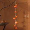 Artificial Vegetable & Fruit Skewer Wall Hanging - Chili & Corn Decor