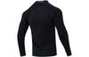 Nike T-Shirts Herren Schwarz Halbrollkragen Moderate Gerade Passform FB8516-010