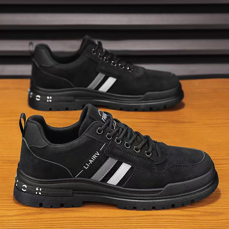 Men s shoes autumn new men s retro men s shoes work safety shoes non-slip and wear-resistant shoes 39