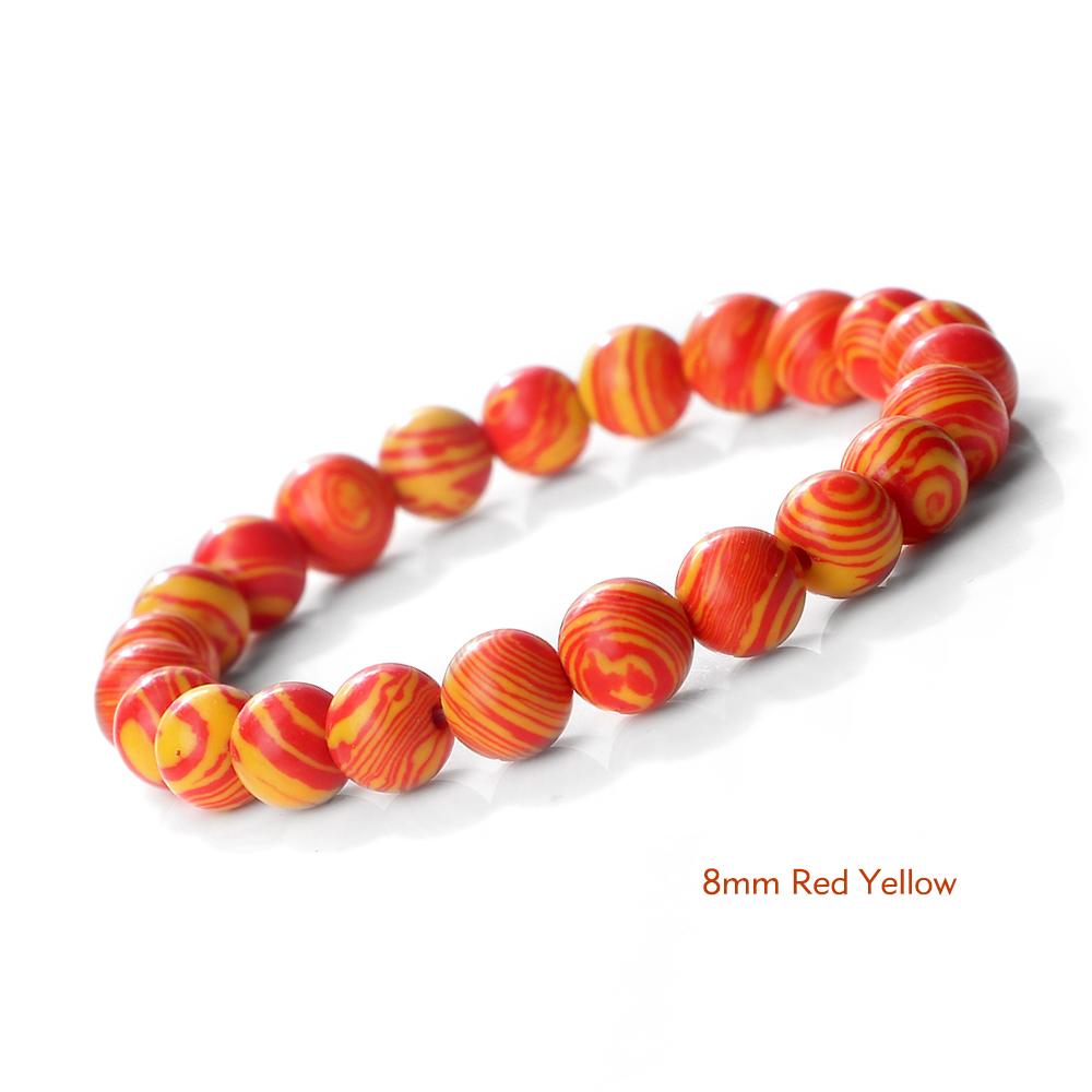 New Blue Malachite Natural Stone Bracelets Women Men Chakra Prayer Mala Buddhist Beads Bracelet Bangle Yoga Strand Charm Jewelry