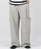 Deumakeu M Side Pocket Wide One-Tuck Real Street Sweat Pants Gray