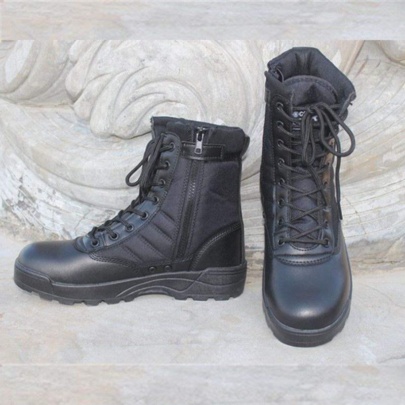 Men's Desert Combat Boots - Breathable, Wear-Resistant Tactical and Hiking High-Tops for Spring, Summer, and Autumn.