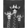 Giraffe Fleece Blanket For Giraffe Lovers 40" X 50" Cool Animals Throw Blanket Cozy Soft Warm Gifts For Men Women Teen