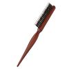 Teasing Brush Ergonomic Handle Nylon Bristles Curling Scalp Massage Tapered Tail Hair Parting Comb for Curling Styling